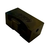 Train Brick 2 x 4 x 1 1/3 Sliding Wheel Block - Type B with Ledge