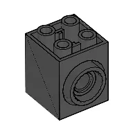 Brick Special 2 x 2 x 2 with Rotation Joint Socket and Rear Pin Hole