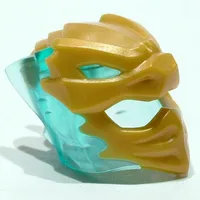 Wrap / Mask with Marbled Trans-Light Blue Crystals Pattern