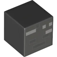 Minifig Head Special, Cube with Wither Skull Skeleton Face Print