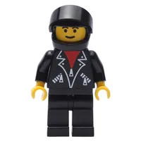 Racer, Black Torso, Black Legs, Black Helmet