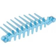 Large Figure Barraki Spine with Marbled Trans-Dark Blue Pattern