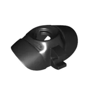 Minifig Neckwear Armor Shoulder Pads Rounded with Neck Protection and Clip on Back [Plain]