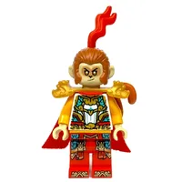 Monkey King, White Armor, Red Split Cape