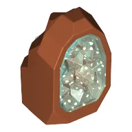 Geode / Rock with Glitter Trans Light Blue Crystal