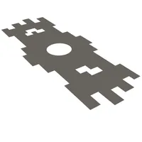 Neckwear Poncho, Tattered and Pixelated