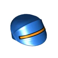 Hat / Cap Imperial Officer with Orange Stripe Print