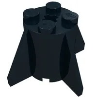 Brick Round 2 x 2 x 2 with Axle Hole and Fins