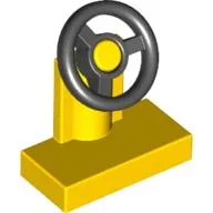 Steering Stand 1 x 2 with Black Steering Wheel