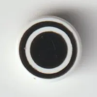 Tile Round 1 x 1 with Black Circle and Black Ring print