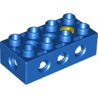 Duplo Toolo Brick 2 x 4 with Holes on Sides and Top and 1 Screw in Top