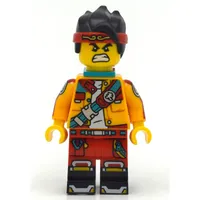 Monkie Kid, Bright Light Orange Jacket, Neck Bracket