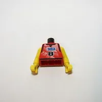 Torso Basketball Jersey, NBA Logo and '8' Print, Long One Piece Arms Yellow (NBA)