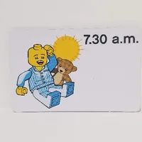Activity Card, Time-Teaching 12-Hour Clock 7.30 a.m.