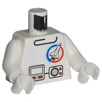 Torso Launch Command Logo, Gray Equipment Print, White Arms and Hands