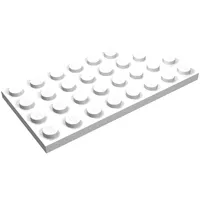 Plate Round Corner Right 4 x 8