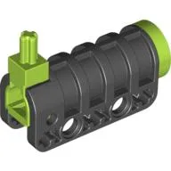 Launcher, Technic Competition Cannon, Round Bottom with Lime Ends