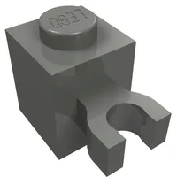 Brick Special 1 x 1 with Clip Vertical [Thick U Clip, Solid Stud]