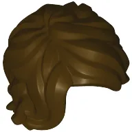 Hair Tousled Mid-Length with Side Part