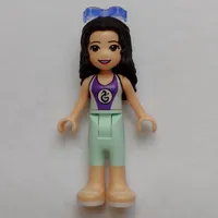 Emma - Dark Purple/Light Aqua Wet Suit, Glasses