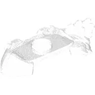 Minifig Neckwear Shoulder Guard, Crystal