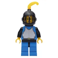 Knight (Breastplate on Blue) - Blue Legs, Yellow Plume, 3626b