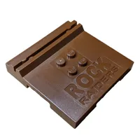 Plate Special 6 x 6 x 2/3 with 4 Studs and Embossed 'Rock Raiders'