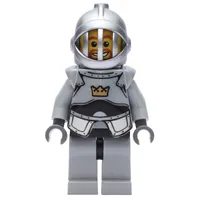 Knight, Gray, Armor, Helmet with Grille, Goatee Beard