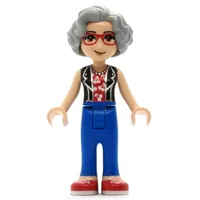 Dottie - Black Top, Blue Pants, Light Bluish Grey Hair