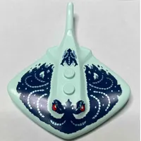 Animal, Stingray with Dark Blue Markings, Red Eyes print