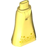 Minidoll Hips and Full Length Skirt with Gold Decorations print