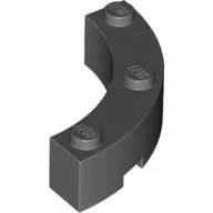 Brick Round Corner 4 x 4 Macaroni Wide with 3 Studs