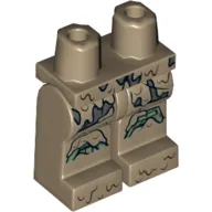 Hips and Dark Tan Legs with Knee Pads, Mud Stains