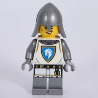 Knight, White Tunic, Helmet