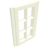 Window Pane 1 x 2 x 3 for Slotted Bricks