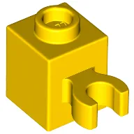 Brick Special 1 x 1 with Clip Vertical [Open O Clip, Hollow Stud]