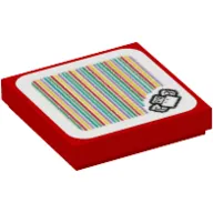 Tile 2 x 2 with Para-Koopa and Barcode Print (Sticker)