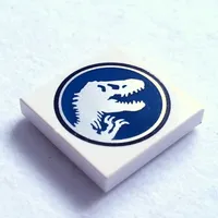 Tile 2 x 2 with Jurassic World Logo Print