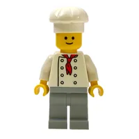 Chef, Red Neckerchief, Light Bluish Gray Legs, No Wrinkles