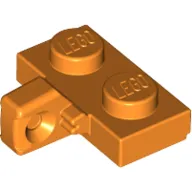 Hinge Plate 1 x 2 Locking with 1 Finger on Side, with Groove