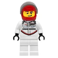 Race Driver, White Torso, White Legs, Red Helmet, Porsche