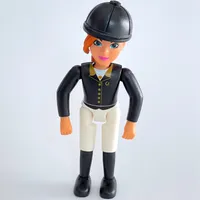 Belville Horse Rider, Black Top and Helmet