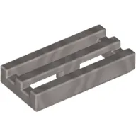 Tile Special 1 x 2 Grille with Bottom Groove