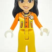Liann - Orange/Yellow Ski Suit