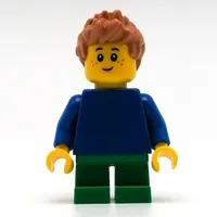 Leo - Blue Torso, Green Legs, Medium Nougat Hair