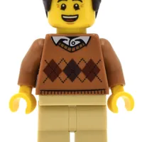 Medium Nougat Torso, Tan Legs, Dark Brown Hair