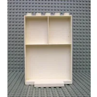 Duplo Building Wall with Shelf Compartments and 5 Studs On Top