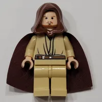 Qui-Gon Jinn, Tan Legs, Brown Beard
