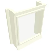 Window 1 x 3 x 3 with Glass for Slotted Bricks