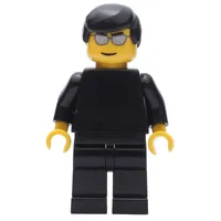 Black Torso, Black Legs, Silver Sunglasses